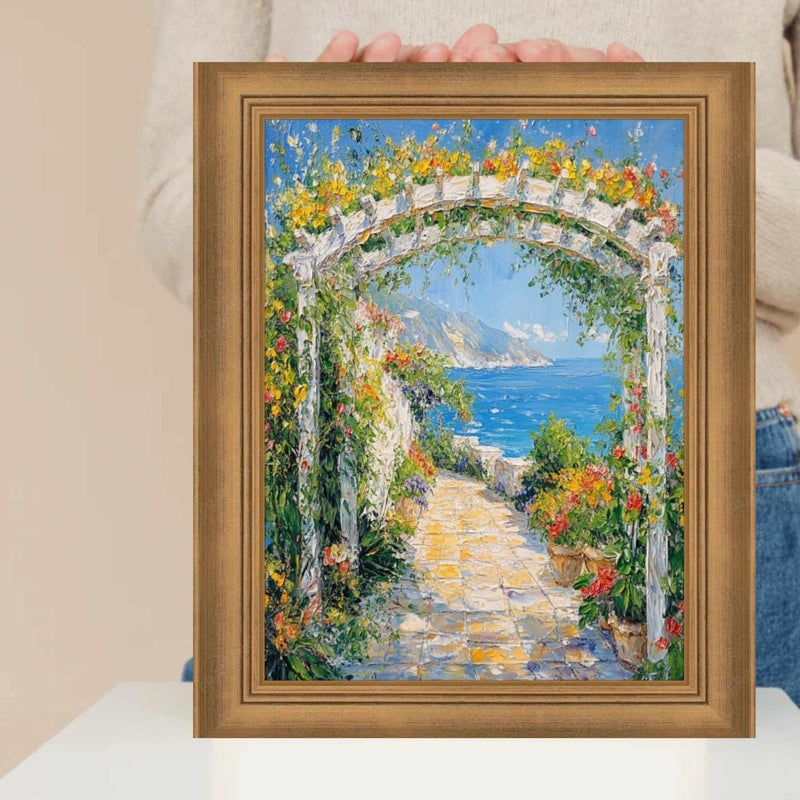 16x20 Frame Traditional Aged Gold Scoop Picture Frame