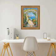 24x24 Frame Traditional Aged Gold Scoop Picture Frame