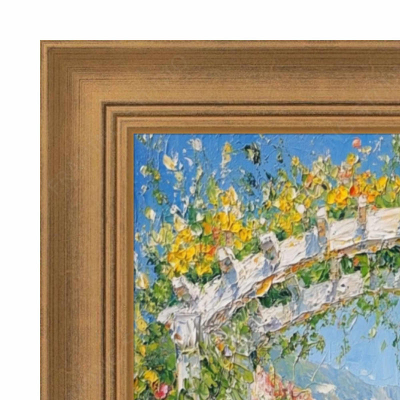 40x50 Frame Traditional Aged Gold Scoop Picture Frame