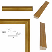Traditional Aged Gold Scoop Picture Frame 
