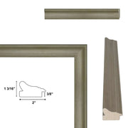 Traditional Aged Silver Scoop Picture Frame 