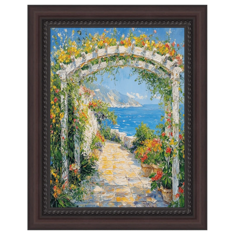 28x28 Frame Traditional Diploma Mahogany Rope Picture Frame