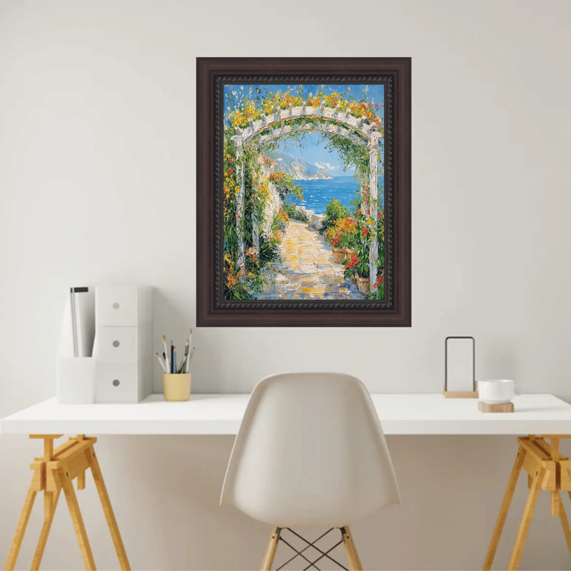 32x48 Frame Traditional Diploma Mahogany Rope Picture Frame