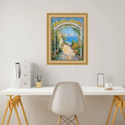 11x15 Frame Traditional Golden Scoop Bead Picture Frame