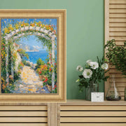 30x36 Frame Traditional Golden Scoop Bead Picture Frame