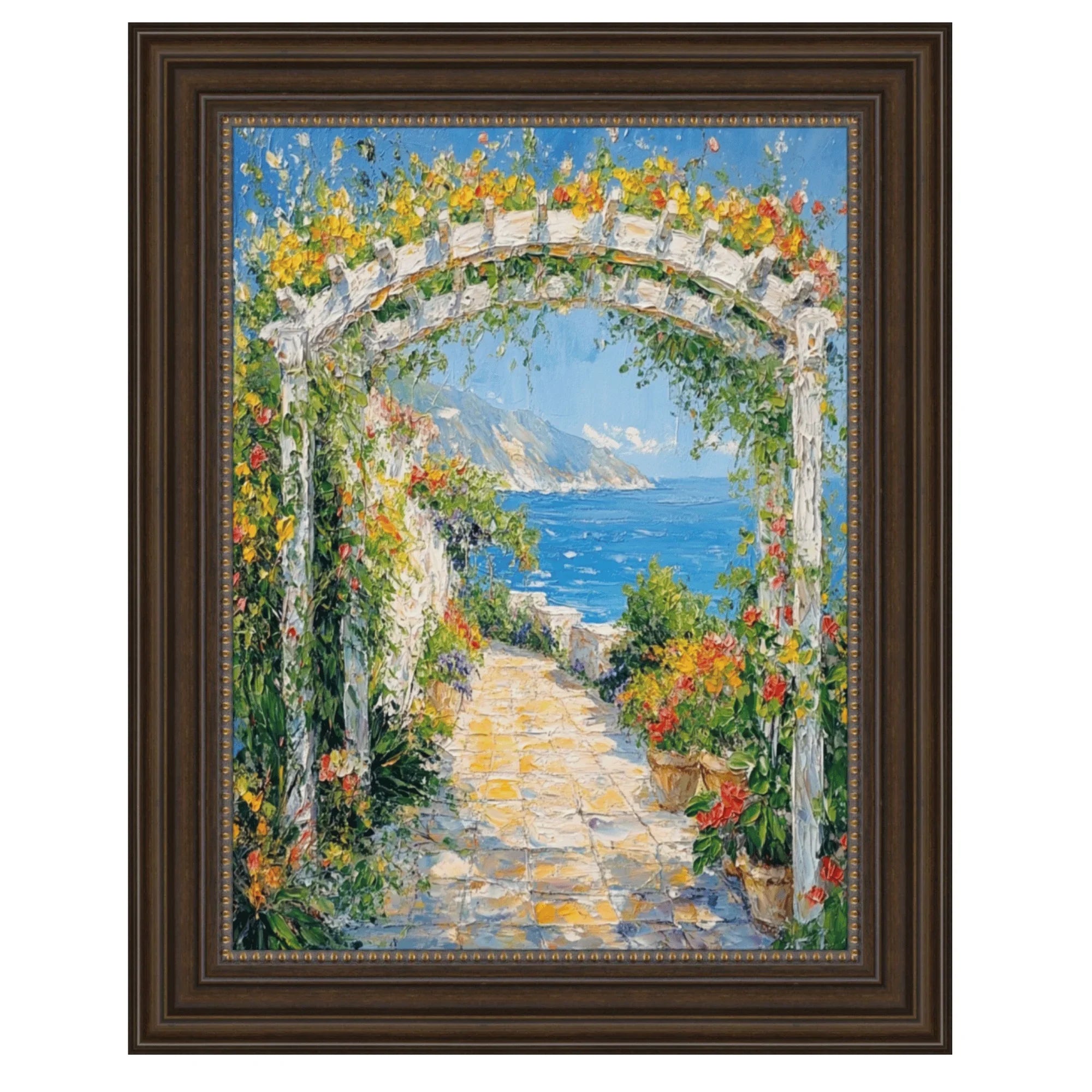 36x48 Picture Frame Traditional Scoop Bronze