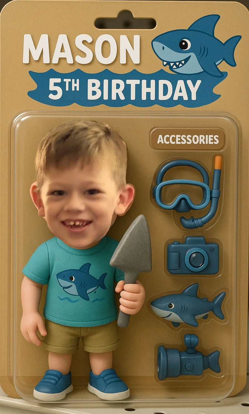 ai toy box Action Figure generator Canvas Wall Art - Fun Gift - Birthday Gift