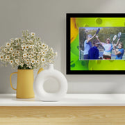 Pickleball Picture Frame: Black Wood Frame with Matting 5x7