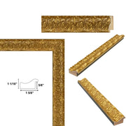 12x14 Frame Versailles Gold Ornate Picture Frame - Vintage Wall deco