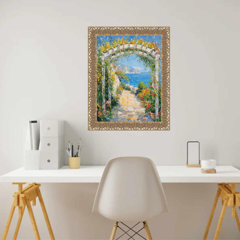 24x36 Frame Versailles Silver Ornate Antique Picture Frame - Vintage