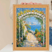 13x16 Frame Vintage Gold Lead Beaded Picture Frame