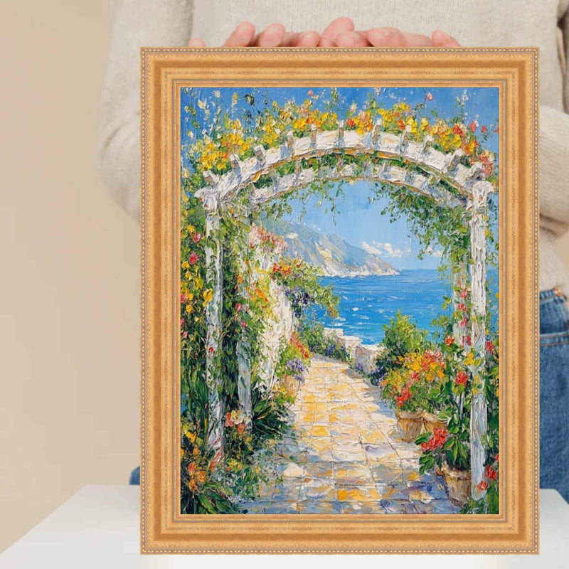 24x30 Frame Vintage Gold Lead Beaded Picture Frame