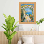 24x30 Frame Vintage Gold Lead Beaded Picture Frame