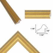 8x10 Frame Vintage Gold Lead Beaded Picture Frame