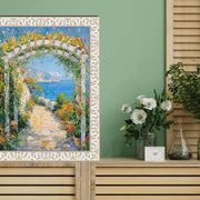 20x24 Frame Vintage Ornate White Wash Picture Frame