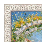 26x26 Frame Vintage Ornate White Wash Picture Frame