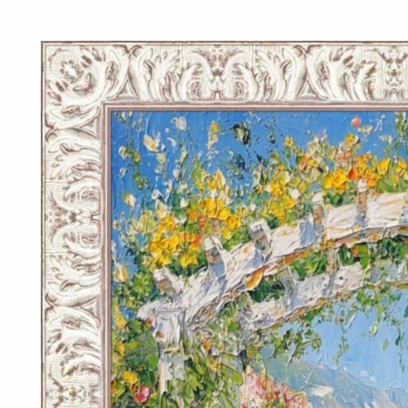 40x60 Frame Vintage Ornate White Wash Picture Frame