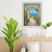 Vintage Ornate White Wash Picture Frame 