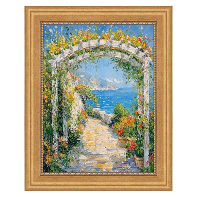 8x10 Frame Vintage Scoop Antique Gold Bead Picture Frame