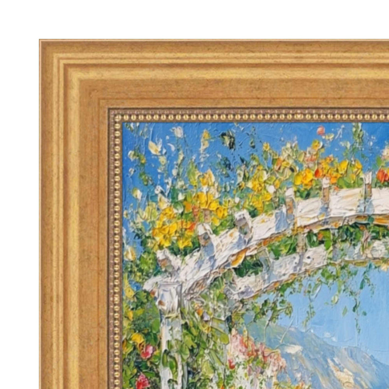 13x13 Frame Vintage Scoop Antique Gold Bead Picture Frame