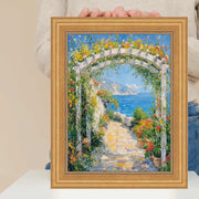 18x24 Frame Vintage Scoop Antique Gold Bead Picture Frame