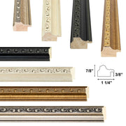 Antique 10x44 Black Picture Frame Traditonal Vintage framing