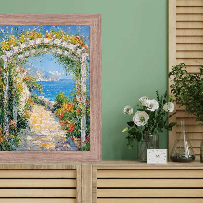 8.5x11 Frame Weathered White Wash Wood Grain Picture Frame