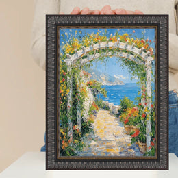 12x16 Frame Wheat Leaf Ebony Gold Picture Frame