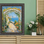 17x25 Frame Wheat Leaf Ebony Gold Picture Frame