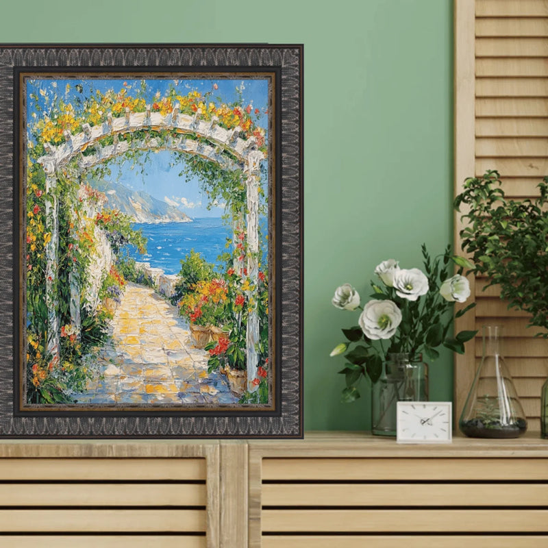 18x24 Frame Wheat Leaf Ebony Gold Picture Frame