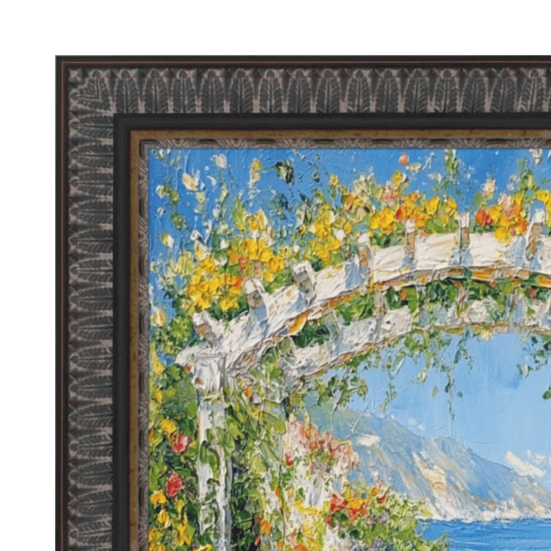 22x30 Frame Wheat Leaf Ebony Gold Picture Frame
