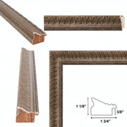 20x20 Frame Wheat Leaf Gold With Silver Wash Picture Frame