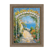 20x30 Frame Wheat Leaf Gold With Silver Wash Picture Frame