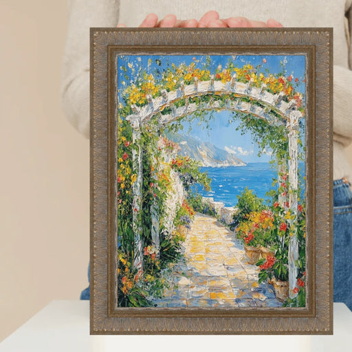 27x41 Frame Wheat Leaf Gold With Silver Wash Picture Frame