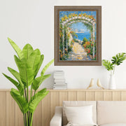 36x36 Frame Wheat Leaf Gold With Silver Wash Picture Frame