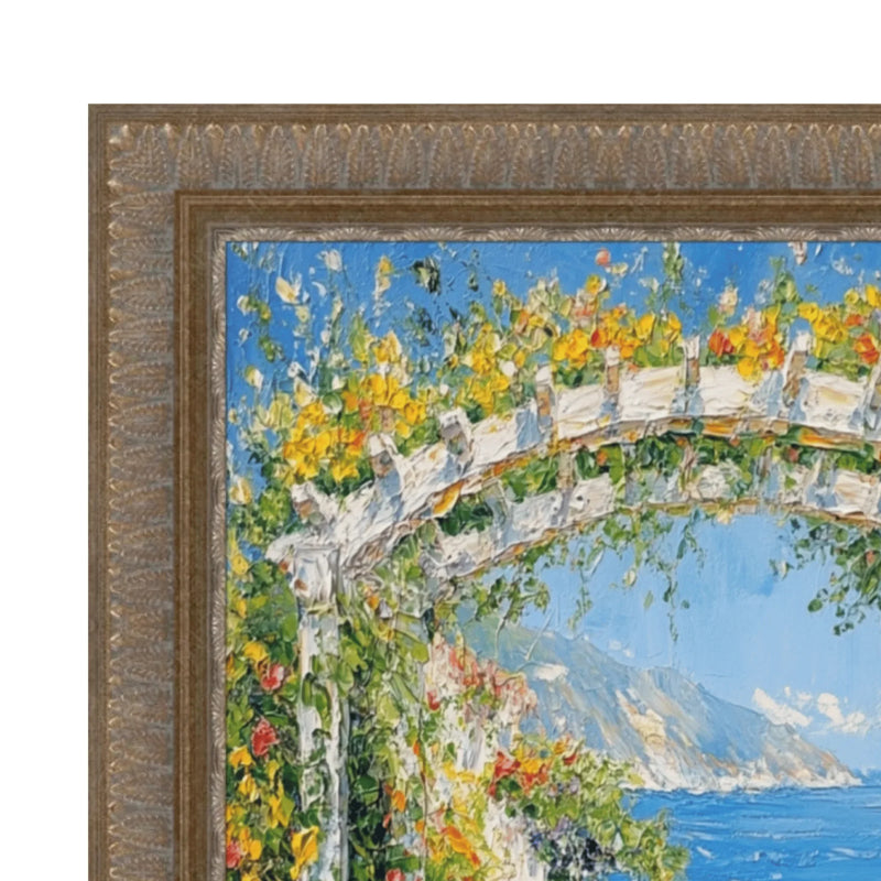 40x60 Frame Wheat Leaf Gold With Silver Wash Picture Frame