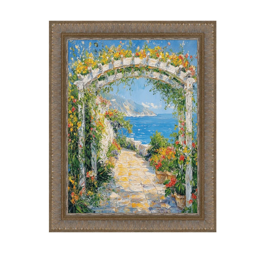 8.5x11 Frame Wheat Leaf Gold With Silver Wash Picture Frame