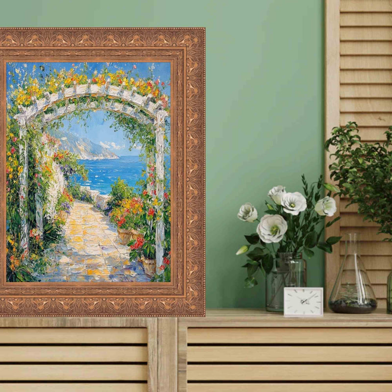 13x16 Frame Wide Aged Gold Leaf Gothic Luxury Picture Frame