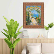 9x9 Frame Wide Aged Gold Leaf Gothic Luxury Picture Frame