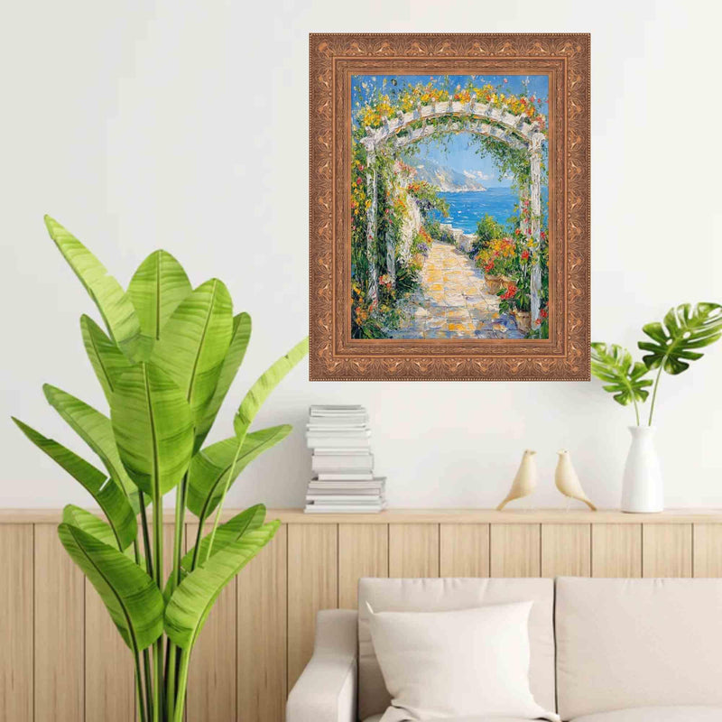 13x17 Frame Wide Aged Gold Leaf Gothic Luxury Picture Frame