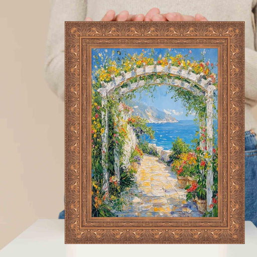 11x11 Frame Wide Aged Gold Leaf Gothic Luxury Picture Frame