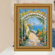 12x14 Frame Wide Aged Gold Traditional Picture Frame