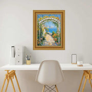 22x28 Frame Wide Aged Gold Traditional Picture Frame