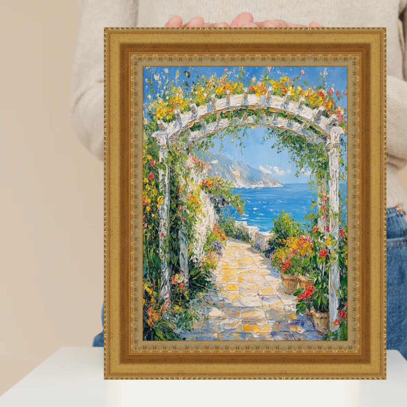 36x48 Frame Wide Aged Gold Traditional Picture Frame