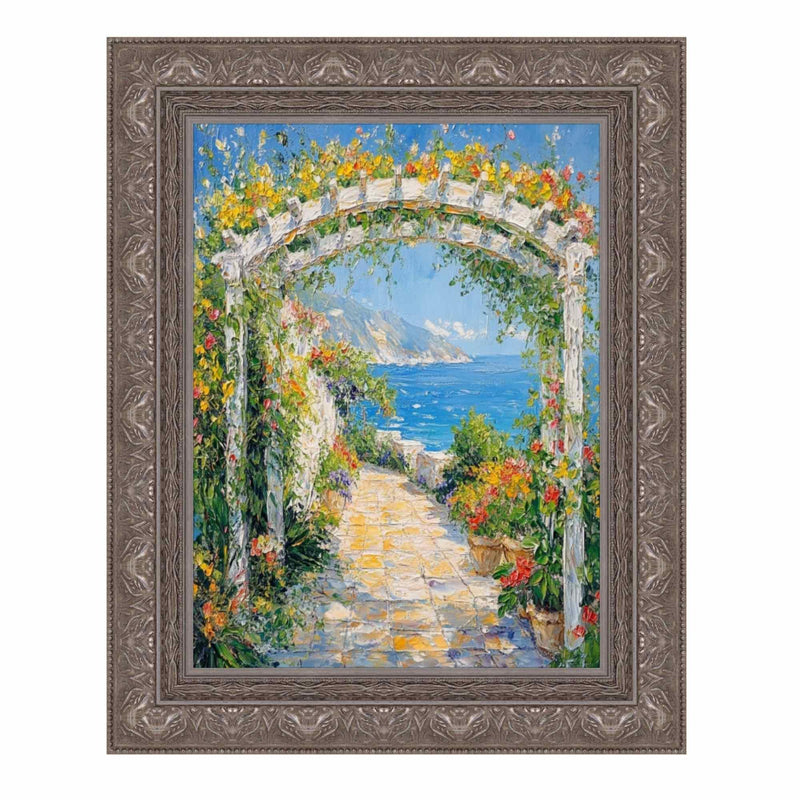 9x12 Frame Wide Aged Vintage Silver Leaf Gothic Luxury Picture Frame