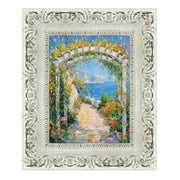 12x18 Frame Wide Alabaster White Wash With Charcoal Picture Frame