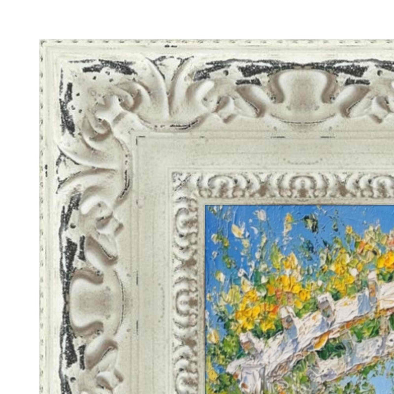 13x16 Frame Wide Alabaster White Wash With Charcoal Picture Frame