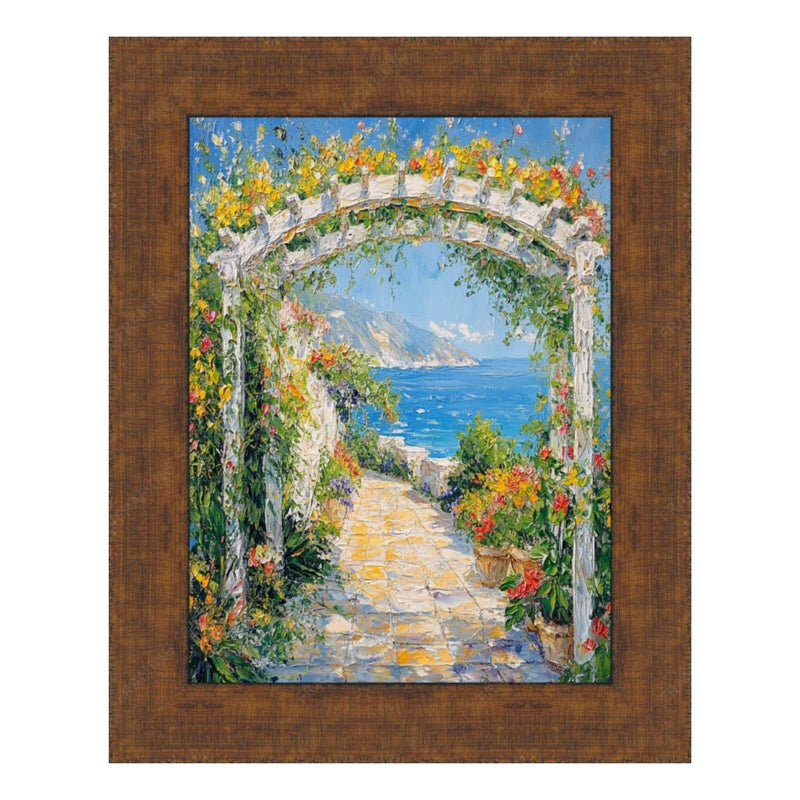 8.5x11 Frame Wide Antique Gold Bronze Flat Picture Frame