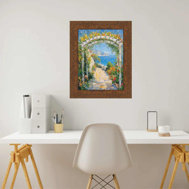 30x30 Frame Wide Antique Gold Bronze Flat Picture Frame