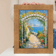 8.5x11 Frame Wide Antique Gold Copper Bronze Picture Frame